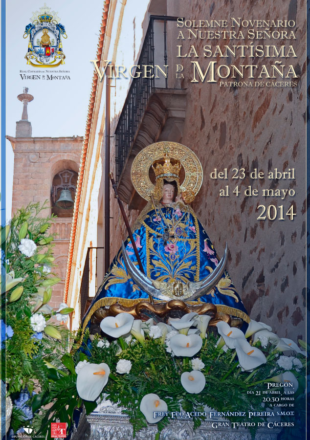 Bajada y Novenario de la Virgen de la Montaña 2014 Cáceres